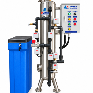 เครื่องกรองน้ำบาดาล กรองหินปูนอัตโนมัติ PURE FLOW KT080A พร้อมถังเกลือ