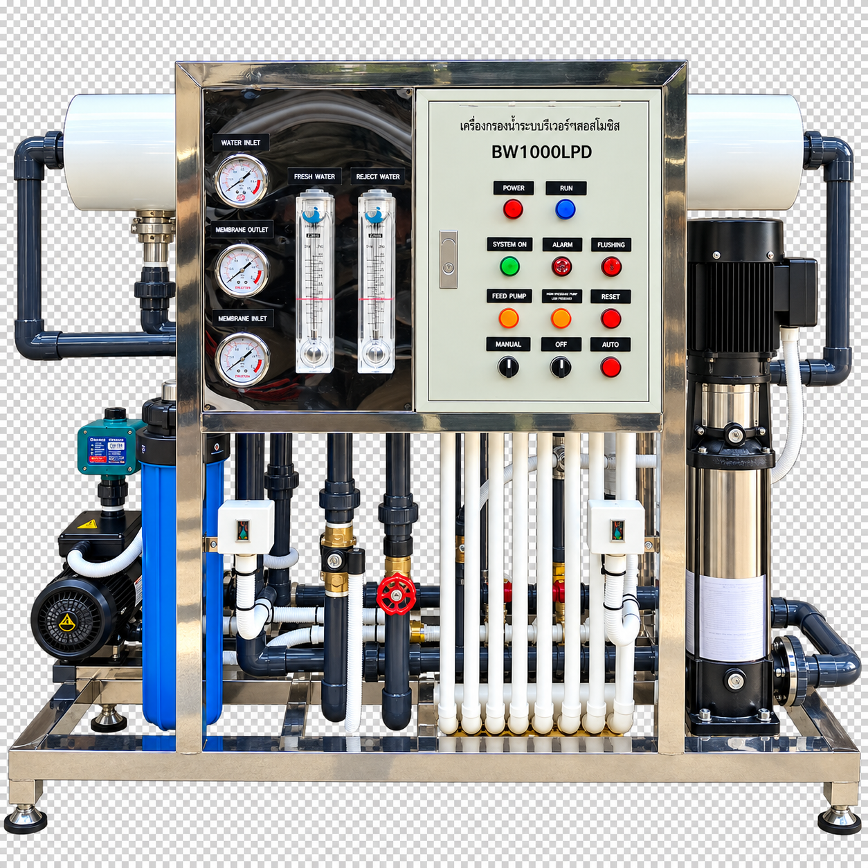 เครื่องกรองน้ำ RO 1000 ลิตรต่อชั่วโมง KT WATER ภาพ 4